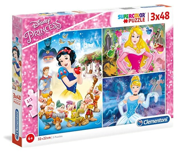 Puzzle - Disney Princess - 3 x 48 Pièces