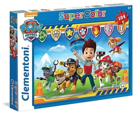 Puzzle Supercolor - Paw Patrol - 104 Pièces