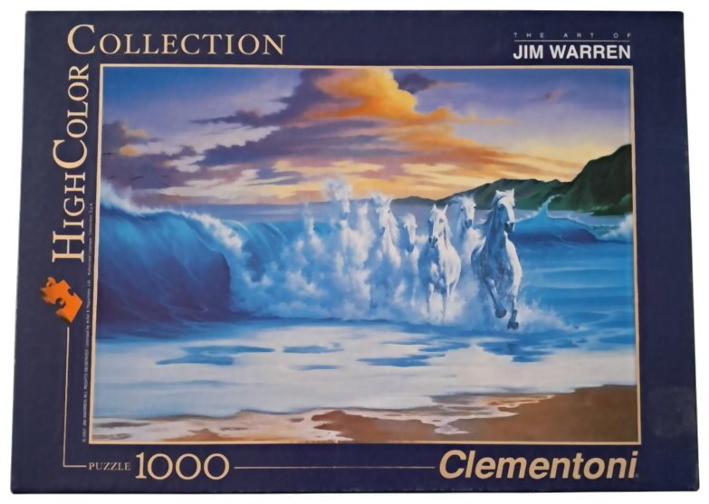 Puzzle - High Color - Chevaux Dans La Vague - 1000 Pièces
