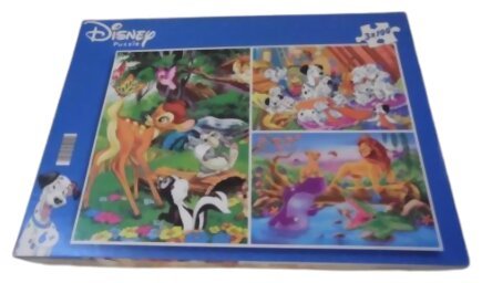 Puzzle - Lot 3 - Dumbo - Bambi - Pinocchio - 3 X 100 Pièces