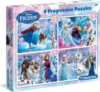 4 Progressive Puzzles Frozen