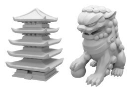 Shogun no katana - Lion + Pagode