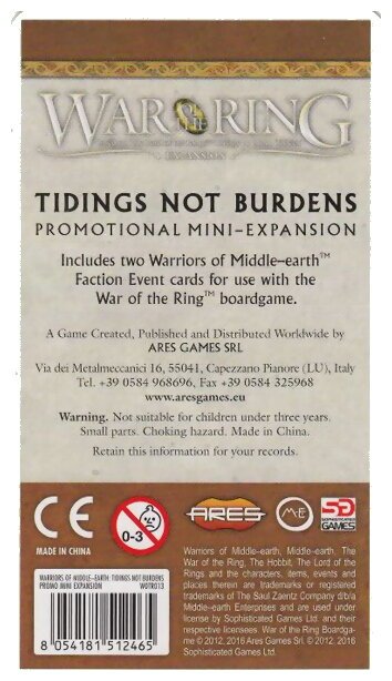 War of the Ring - Tidings Not Burdens
