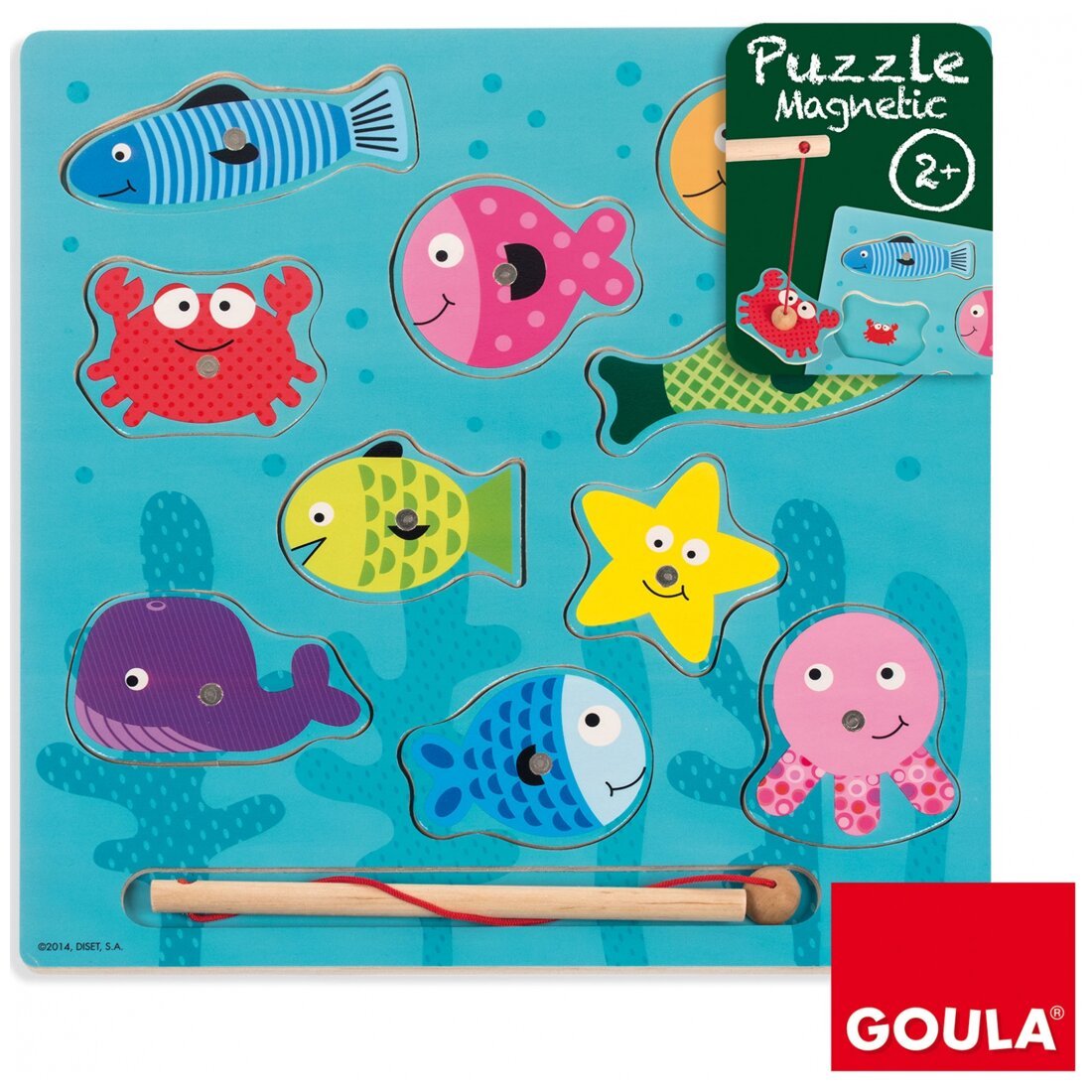 Puzzle magnetic - Pêche à la ligne - 10 Pièces