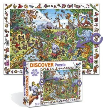 Discover Puzzle - Safari - 70 pièces