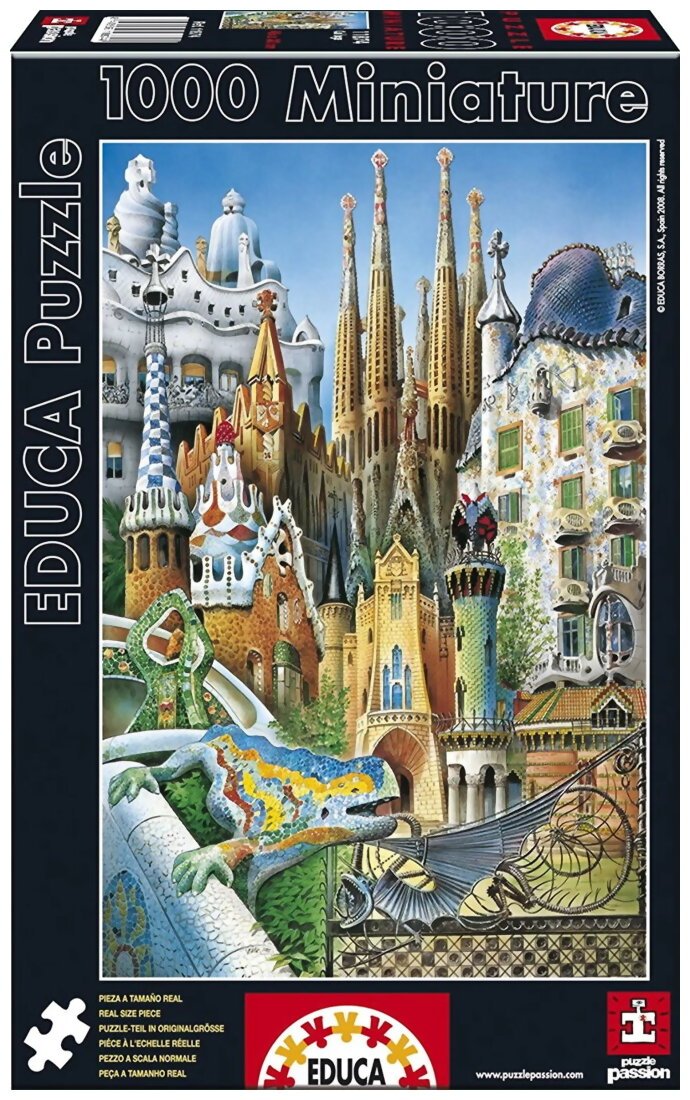 Puzzle - Collage Gaudi - 1000 Pièces