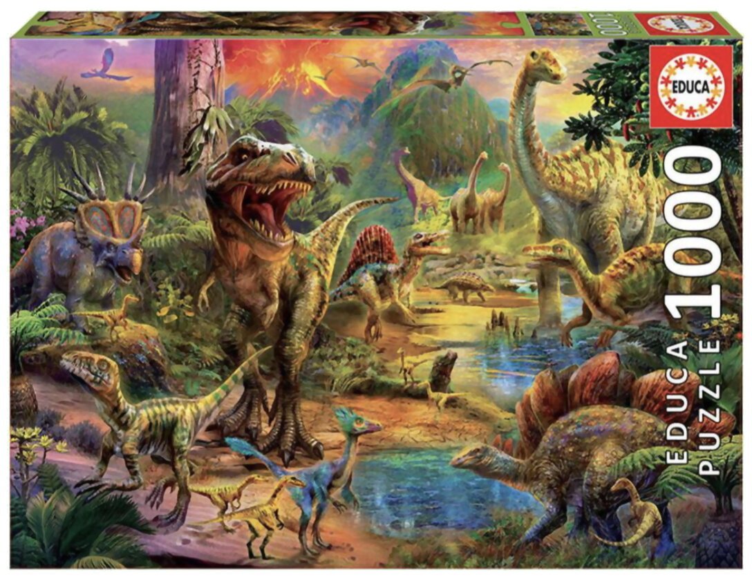 Puzzle - Terre De Dinosaures - 1000 Pièces