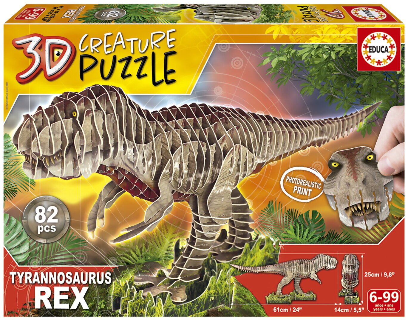 3D Creature Puzzle - Tyrannosaurus Rex - 82 Pièces