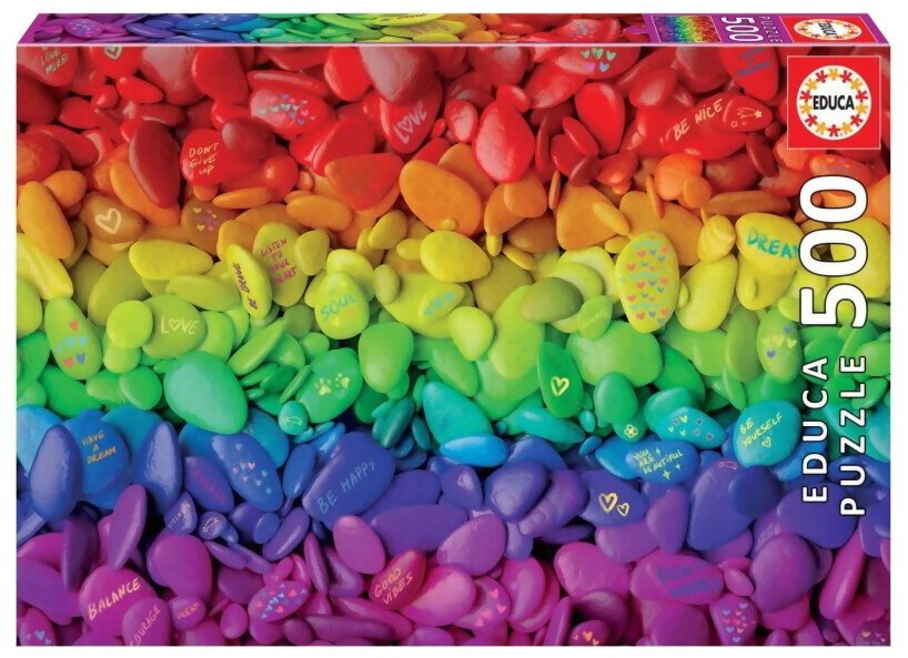 Puzzle - Pierres De Couleur - 500 Pièces