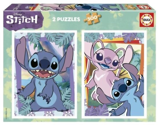 Puzzle - Stitch - 2 puzzles - 500 pièces