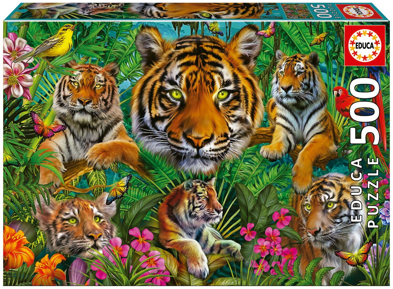 Puzzle - Jungle Des Tigres - 500 Pièces