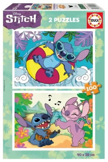 Puzzle - Stitch - 2x100 Pièces
