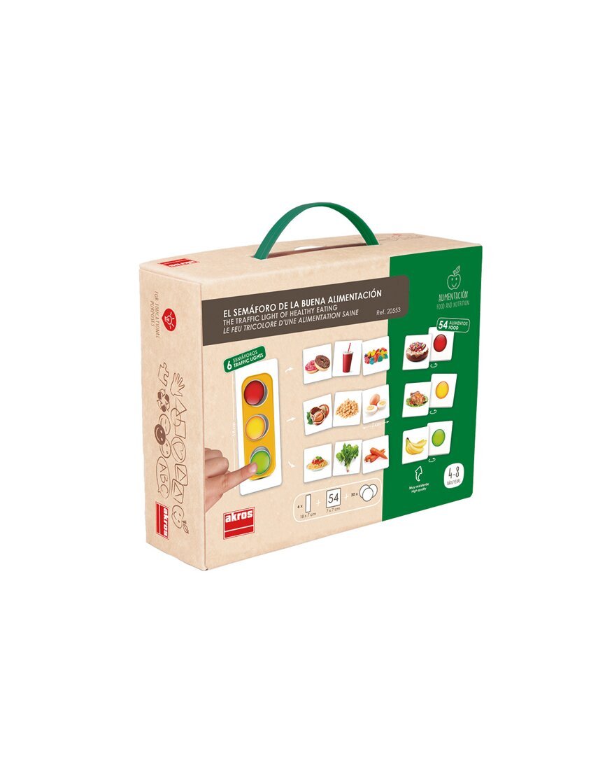Le feu tricolore d'une alimentation saine