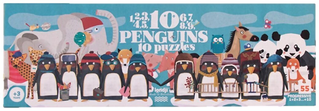 Puzzle - 10 Penguins - 10 puzzles