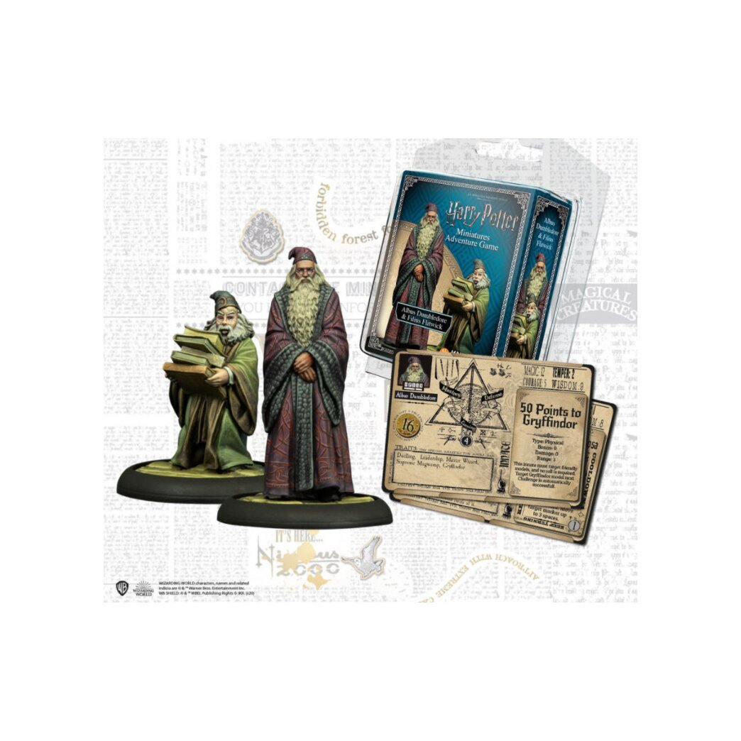 Harry Potter - Dumbledore & Flitwick - Miniatures Adventure Game