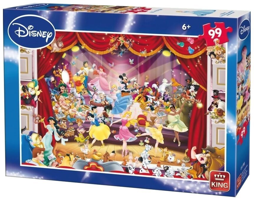 Puzzle - Disney -  Les Princesses Au Théâtre - 99 pièces