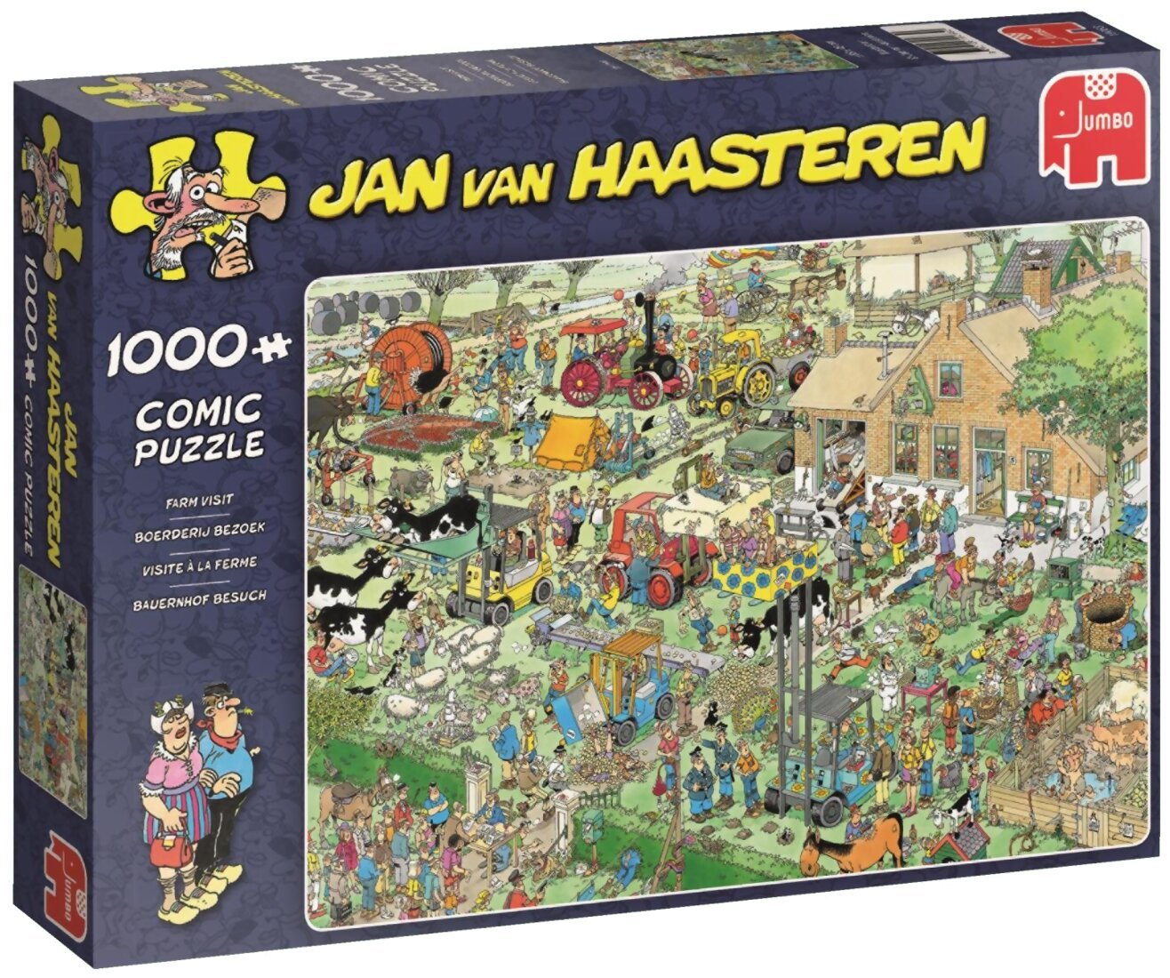 Puzzle - Visite à la ferme - 1000 pièces - Jan Van Haasteren