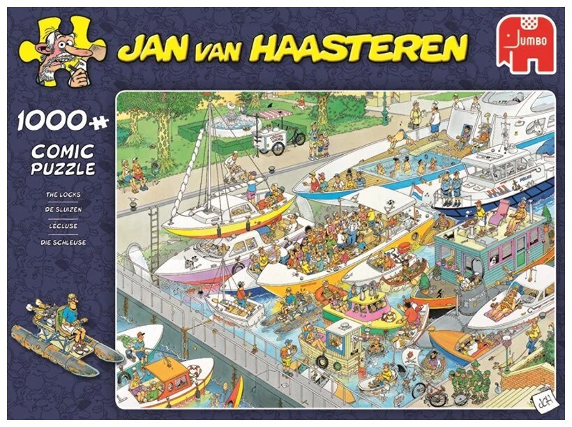 Comic Puzzle - Jan Van Haasteren L'écluse - 1000 pièces