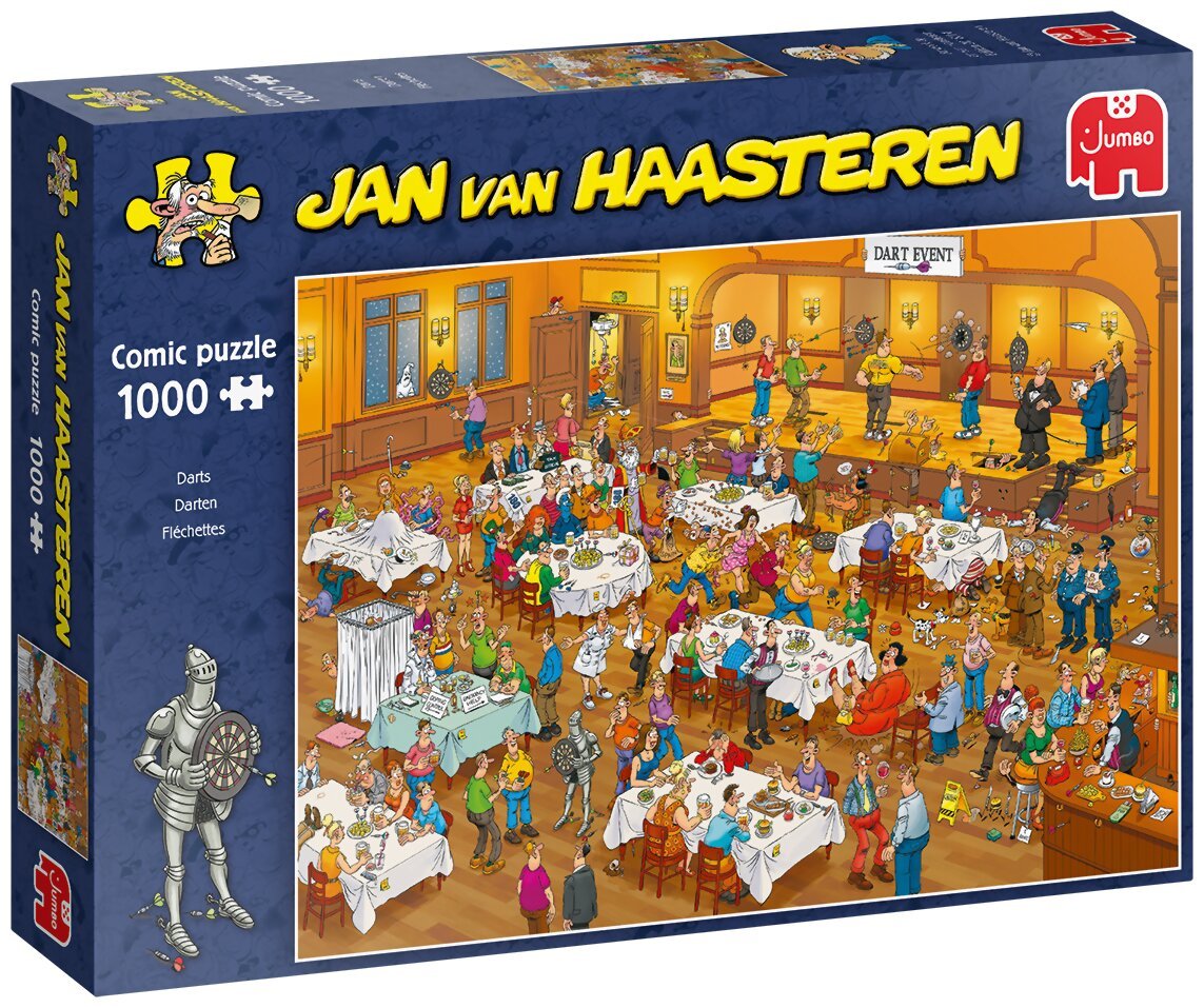 Puzzle - Championnat de Fléchettes - 1000 pièces - Jan Van Haasteren