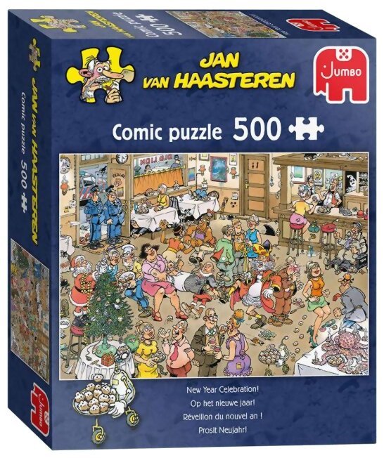 Puzzle - réveillon du nouvel an - 500 Pièces - Jan van Haasteren