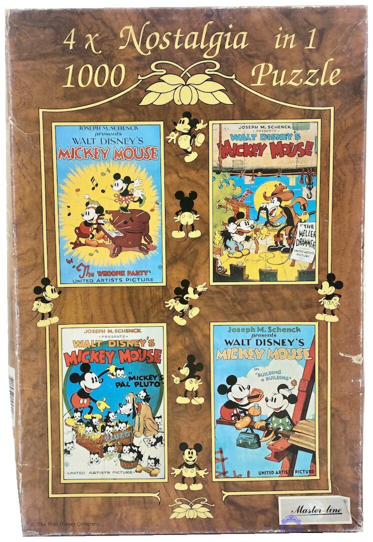 Nostalgia 4 in 1 puzzle - Walt Disney's Mickey Mouse