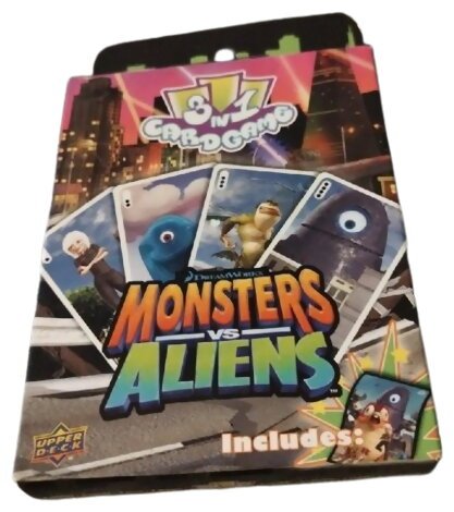 Monsters Vs Aliens - 3 in 1 Cardgame