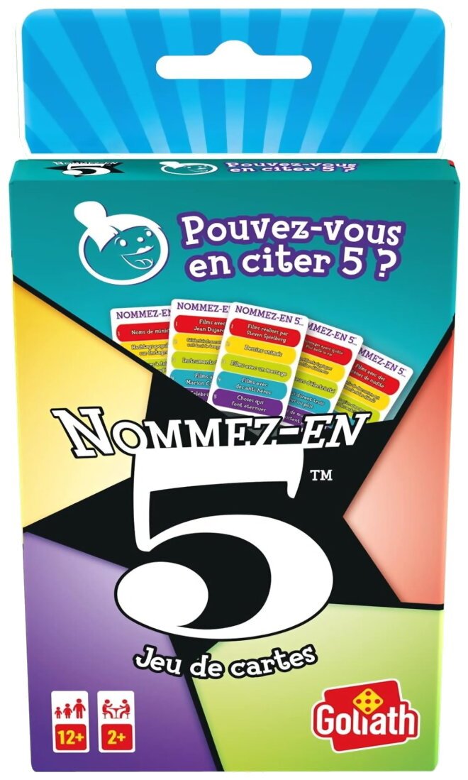 Nommez-En 5 - Jeu De Cartes