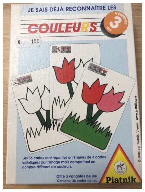 Je sais déjà reconnaitre les couleurs