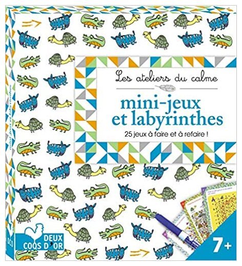 Mini-jeux Et Labyrinthes - Les ateliers du calme - 25 jeux à faire et à refaire !