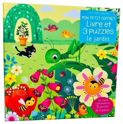 Livre et 3 puzzles Le jardin - Mon petit coffret