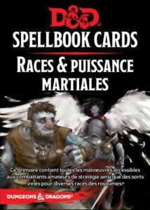 D&D5 - Spellbook Cards Puissances Martiales & Races