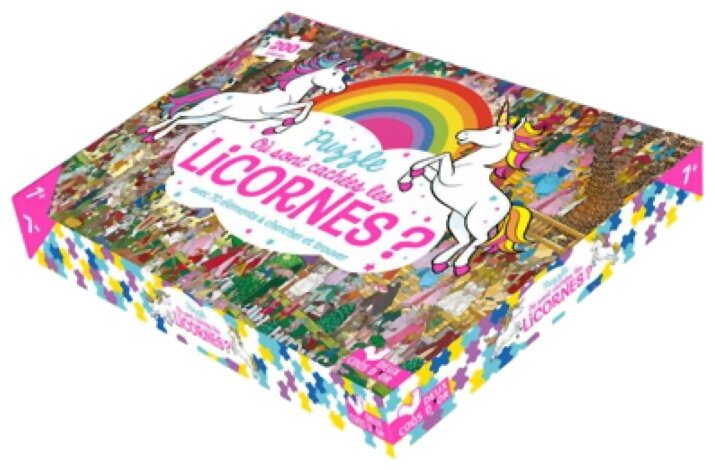 Puzzle - Où Sont Cachées Les Licornes ? - 200 Pièces