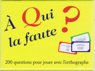 À qui la faute ?