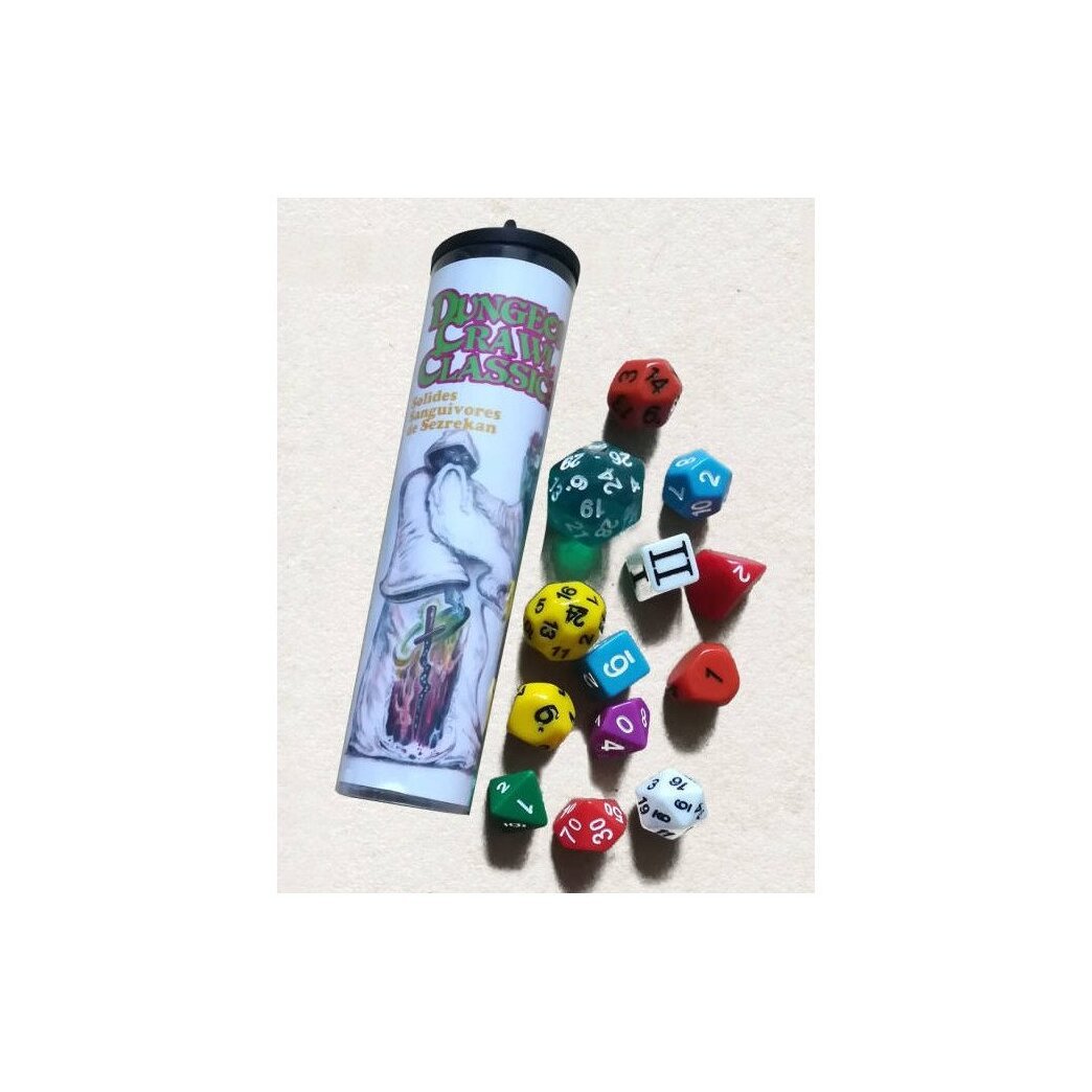 Dungeon Crawl Classics - Set de dés - Solides sanguivores de Sezrekan
