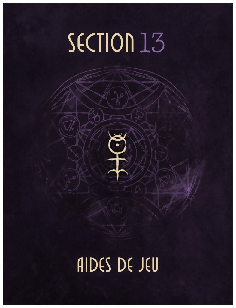 Cthulhu Hack - Section 13 - Aides de jeu