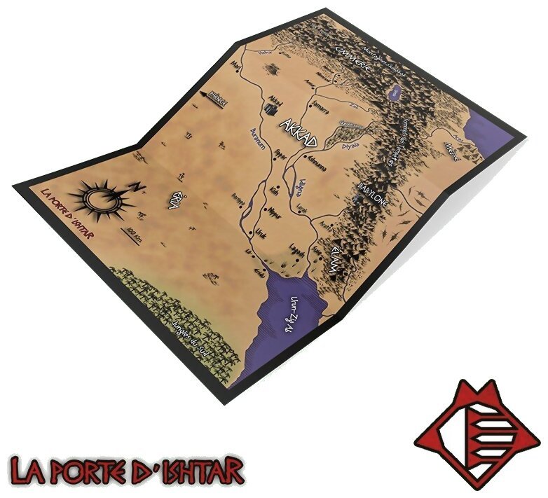La Porte d'Ishtar - Carte de l'Empire d'Akkad