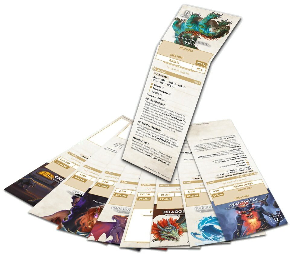 Chroniques Oubliées Fantasy - Mémentos de PNJ + monstres des scénarios du livre de base - 2e édition