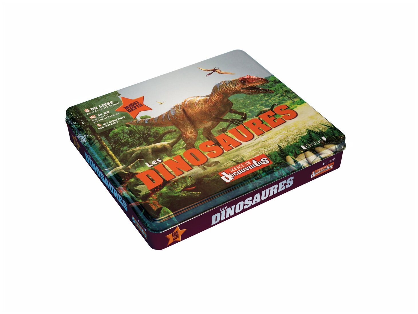 Les dinosaures - Livre et plateau de jeu pour tester ses connaissances