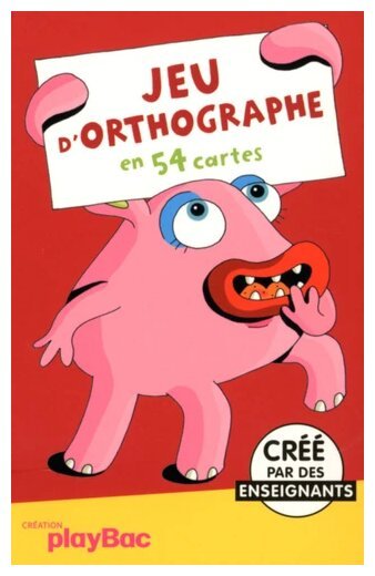Jeu d'orthographe En 54 cartes