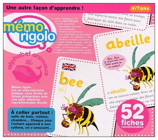 Mémo Rigolo Alphabet Animaux