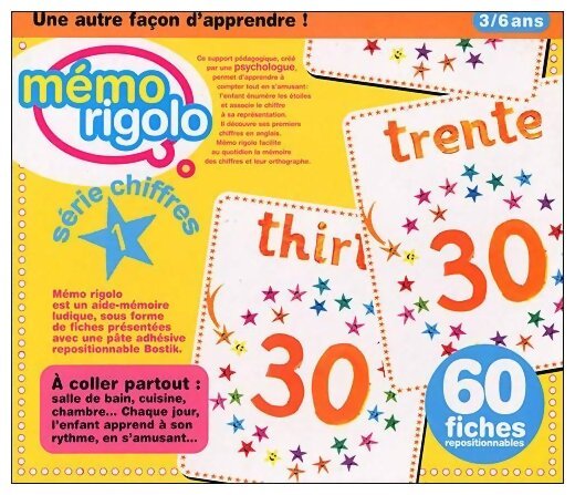 Mémo Rigolo série chiffres