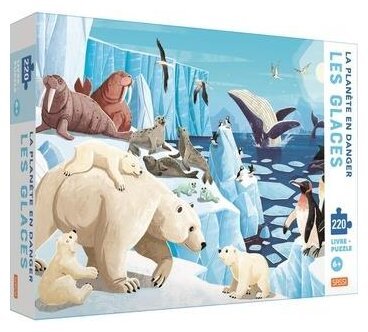 Puzzle + Livre - Les Glaces - 220 pièces