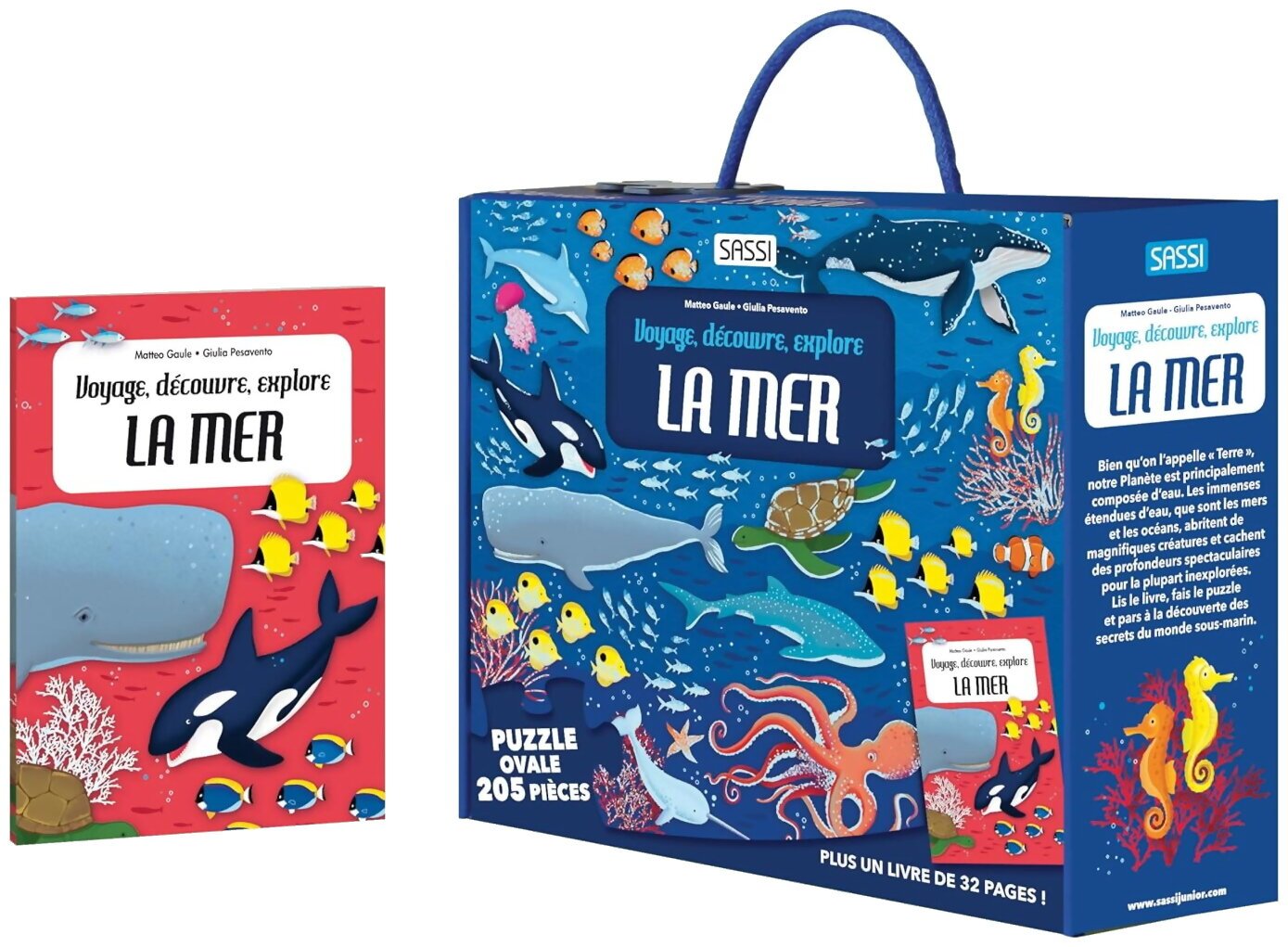 Puzzle - Voyage, Découvre, Explore - La Mer - 205 Pièces