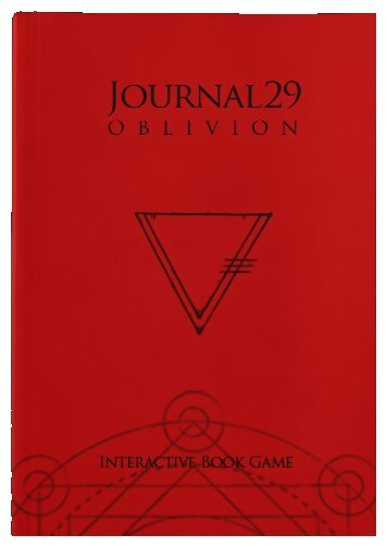 Journal 29 - Oblivion - Interactive Book Game