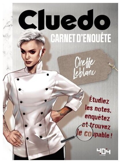 Cluedo Carnet D'enquête - Cheffe Leblanc