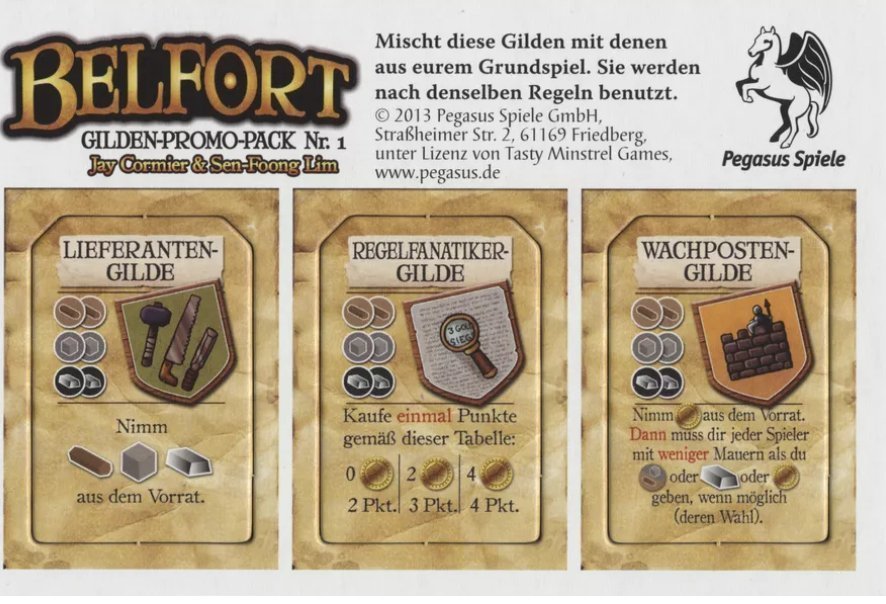 Belfort: Guild Promo Pack #1