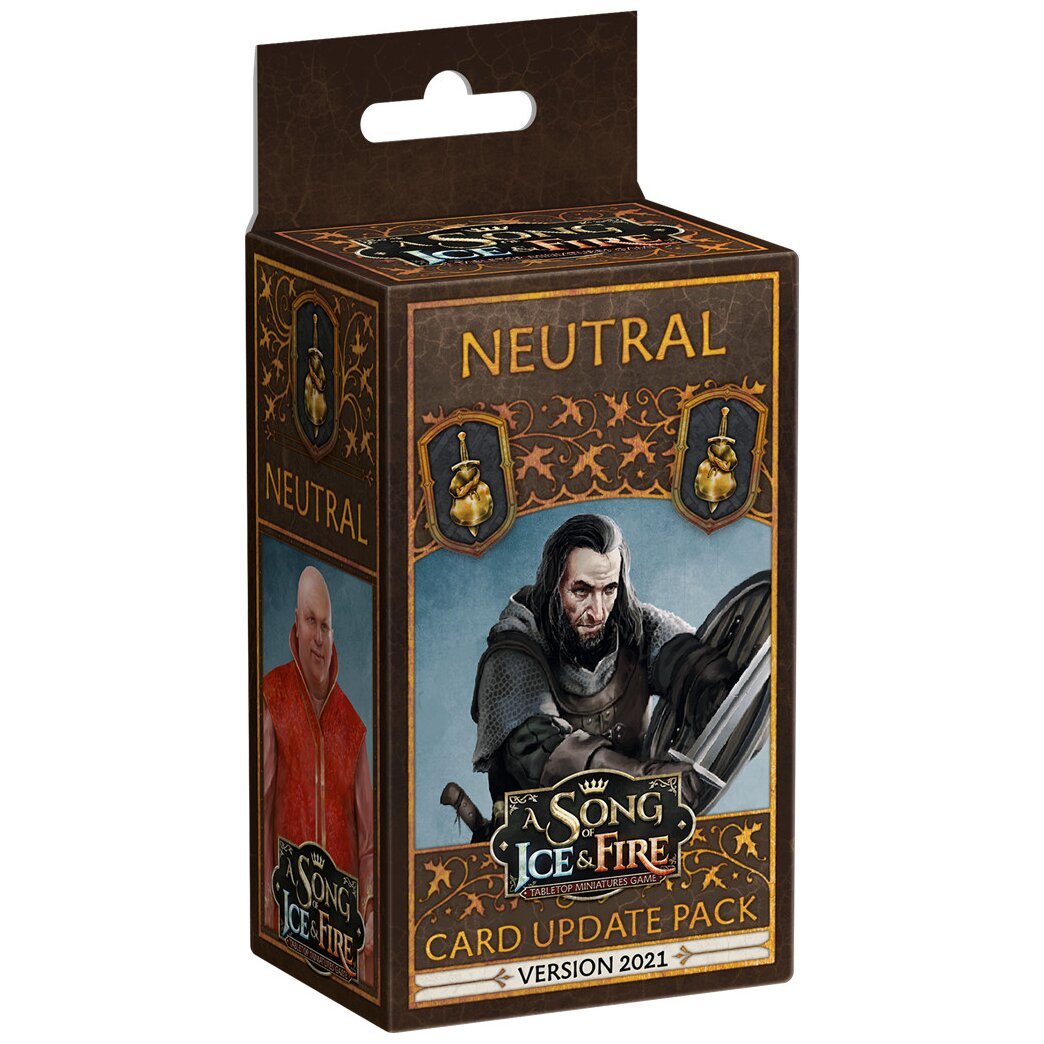 A Song Of ICe & Fire TMG - Neutral - Card Update Pack - Version 2021