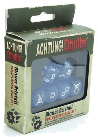 Achtung! Cthulhu - Blauer Kristall Roleplaying Dice Set