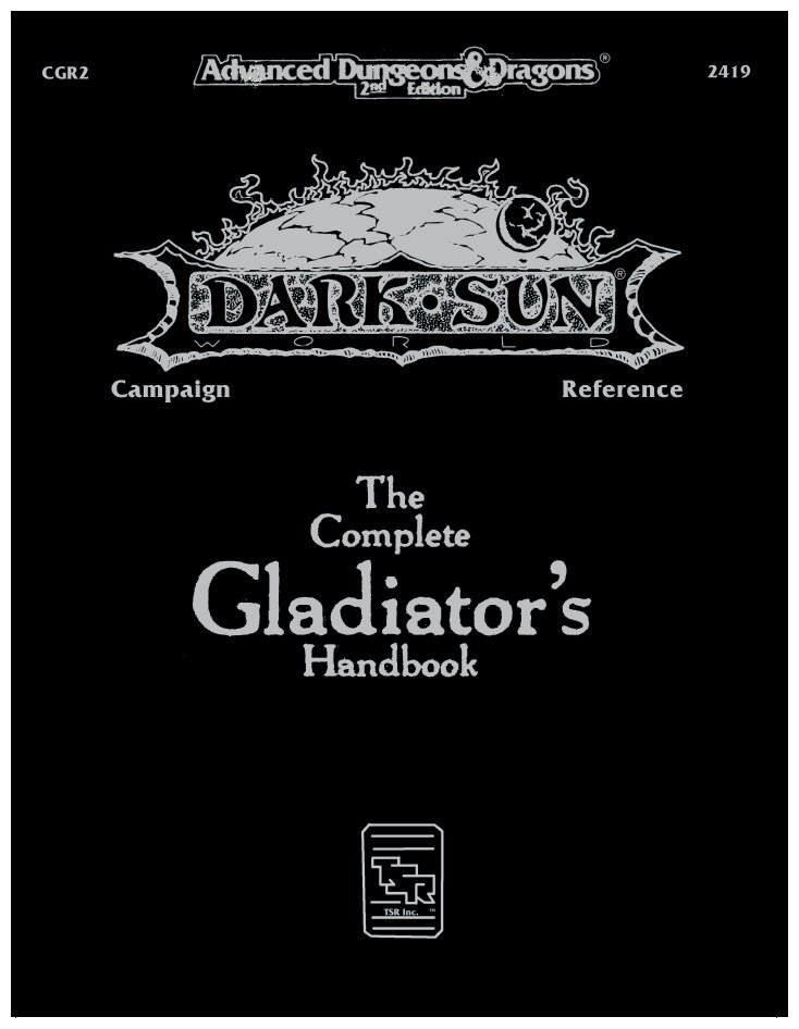 AD&D - Dark Sun - The Complete Gladiator's Handbook