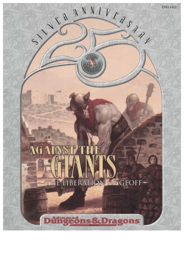 Ad&D - Greyhawk - Against The Giants - 25th anniversary